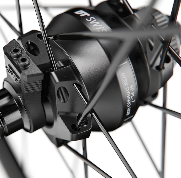 Vorderrad DT SWISS GR 1600 SPLINE 25 Tubeless Ready (Center Lock) Dynamo