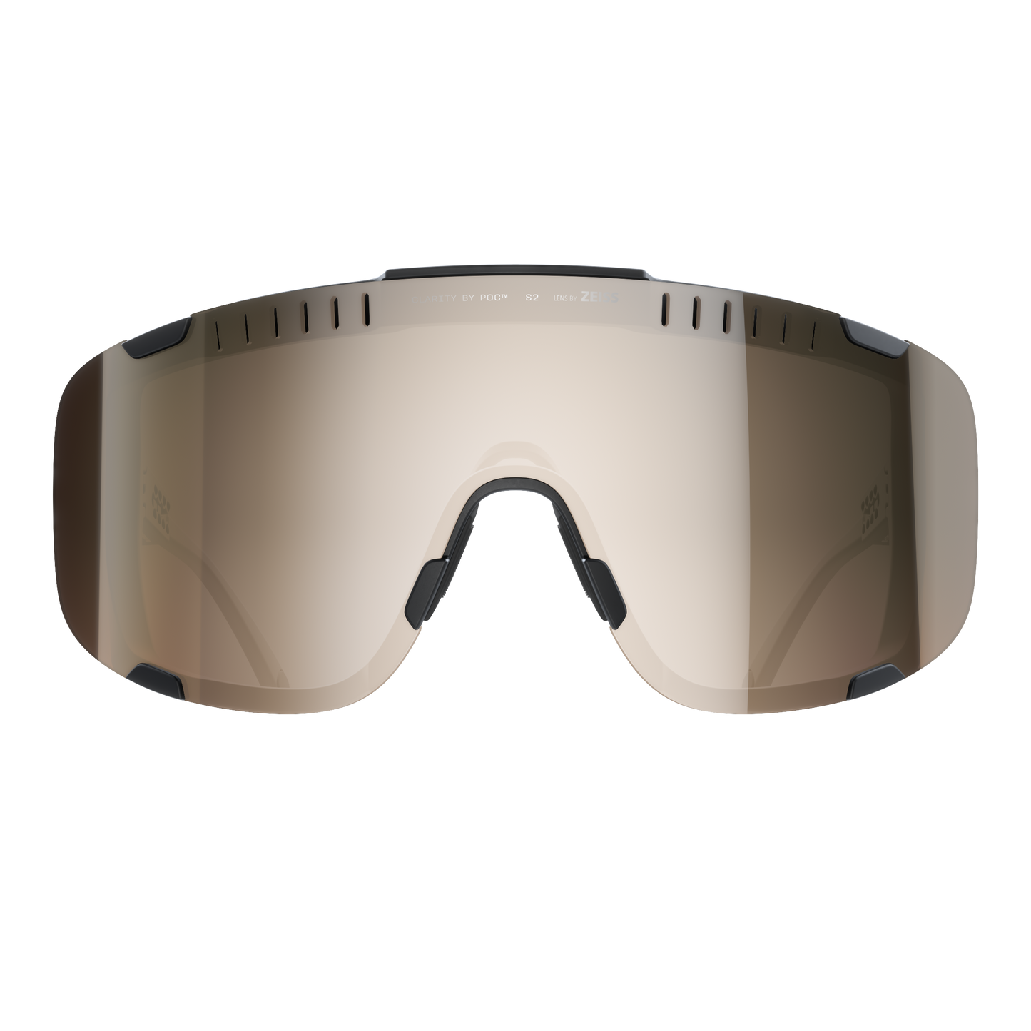 POC DEVOUR + Schwarz Clarity Trail/Partly Sunny Silver Brillengläser