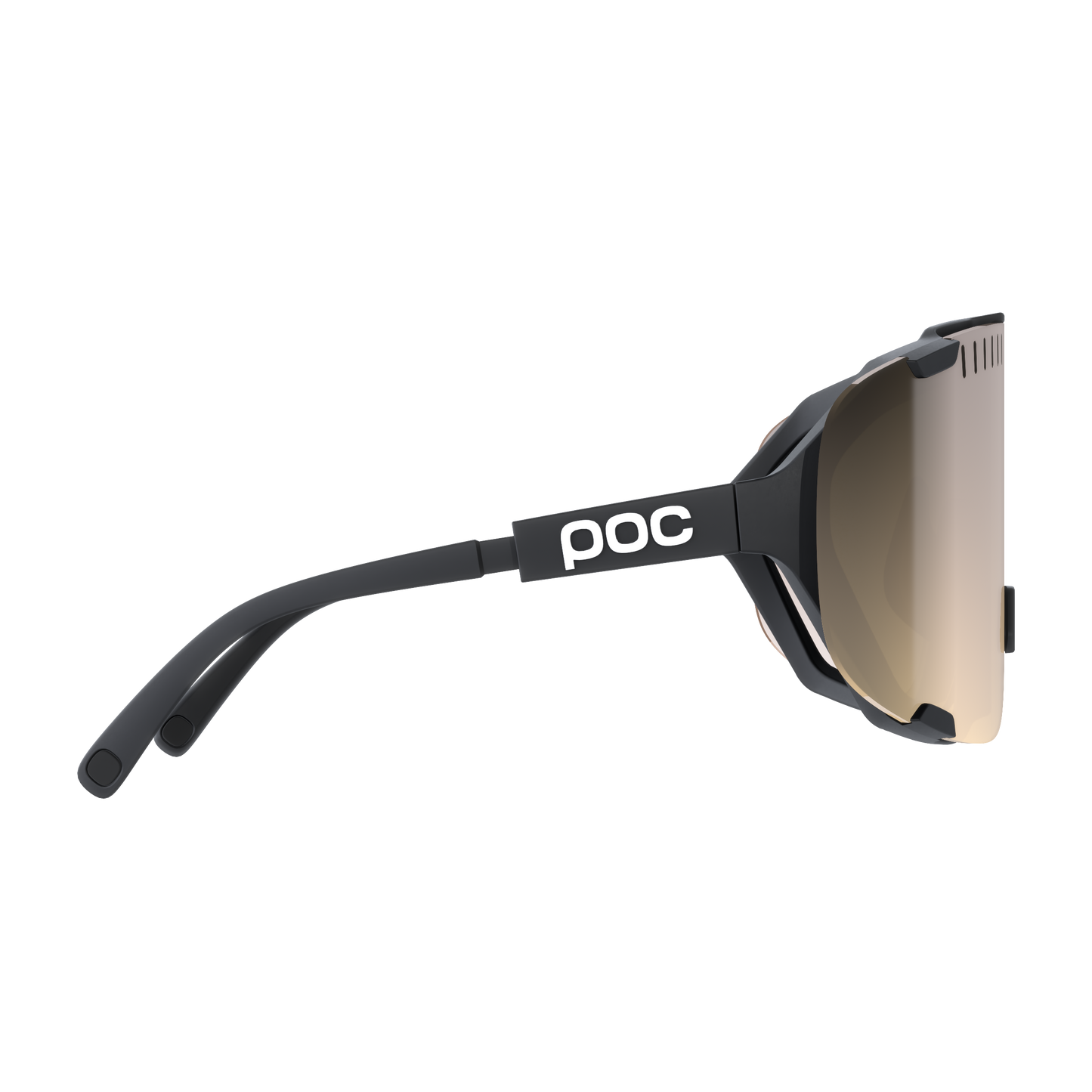 POC DEVOUR + Schwarz Clarity Trail/Partly Sunny Silver Brillengläser