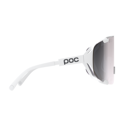 Brille POC DEVOUR + Weiß Glas Clarity Road Sunny Silver
