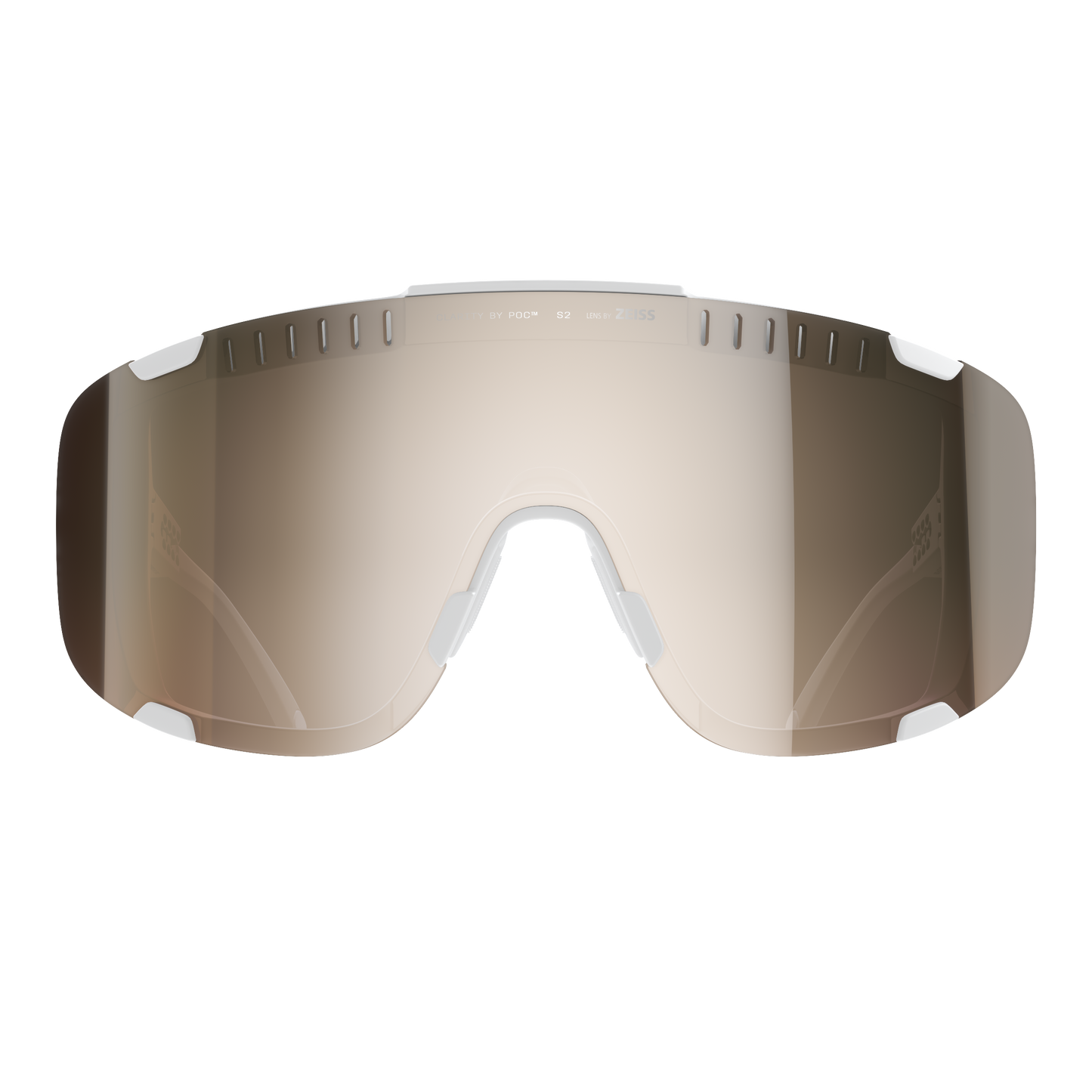 POC DEVOUR WF + Brille Weiß/Clarity Trail /Partly Sunny Silver