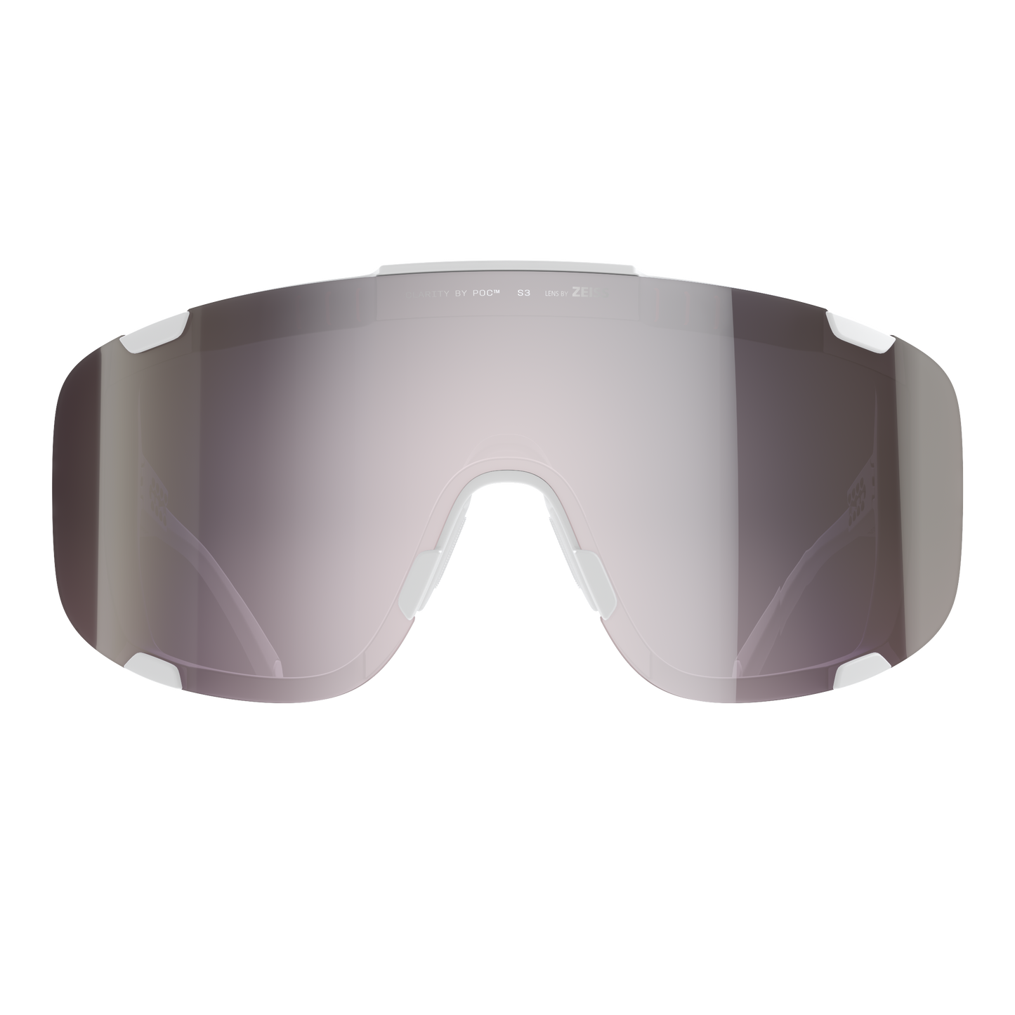 POC DEVOUR WF + Brille Weiß/Clarity Road/Sunny Silver