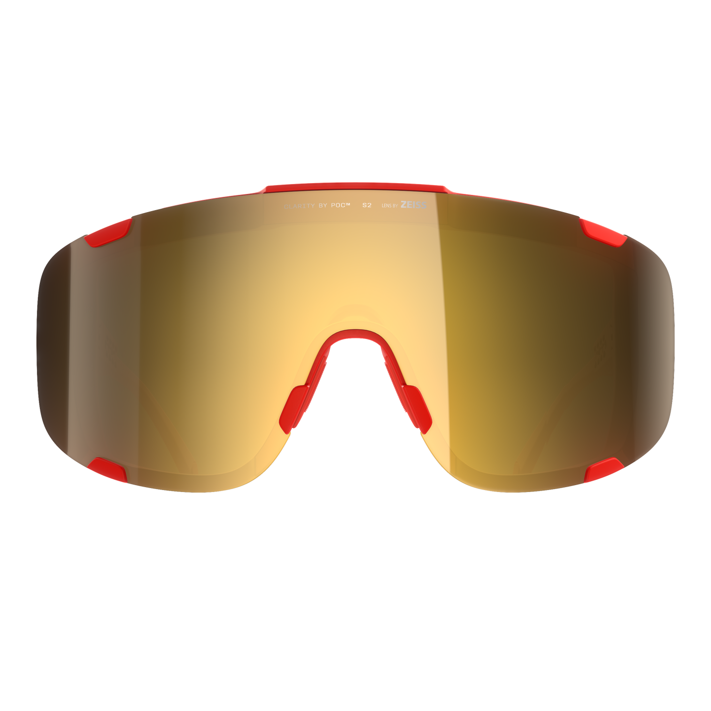 POC DEVOUR WF + Brille Rot/Clarity Road/Partly Sunny Gold