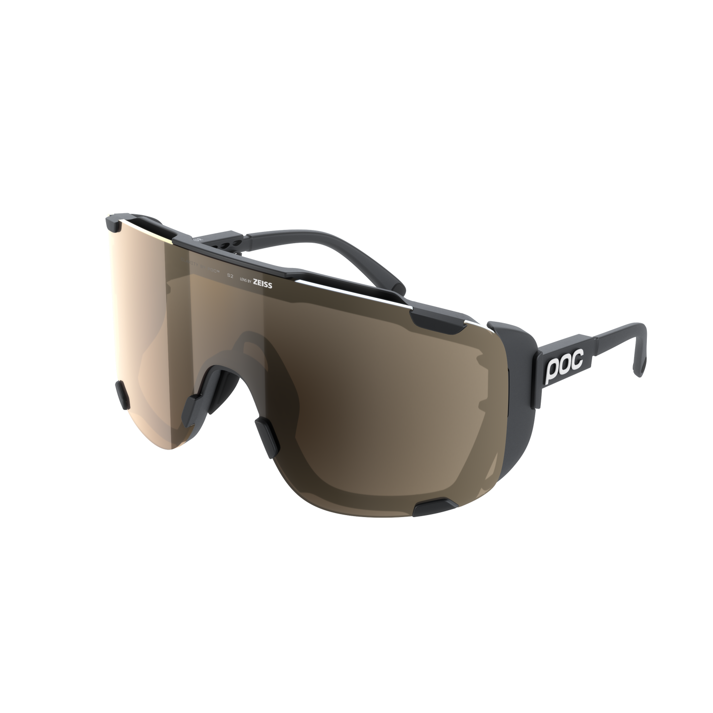 POC DEVOUR ULTRA + Brille Schwarz Clarity Trail/Partly Sunny Silver Glas