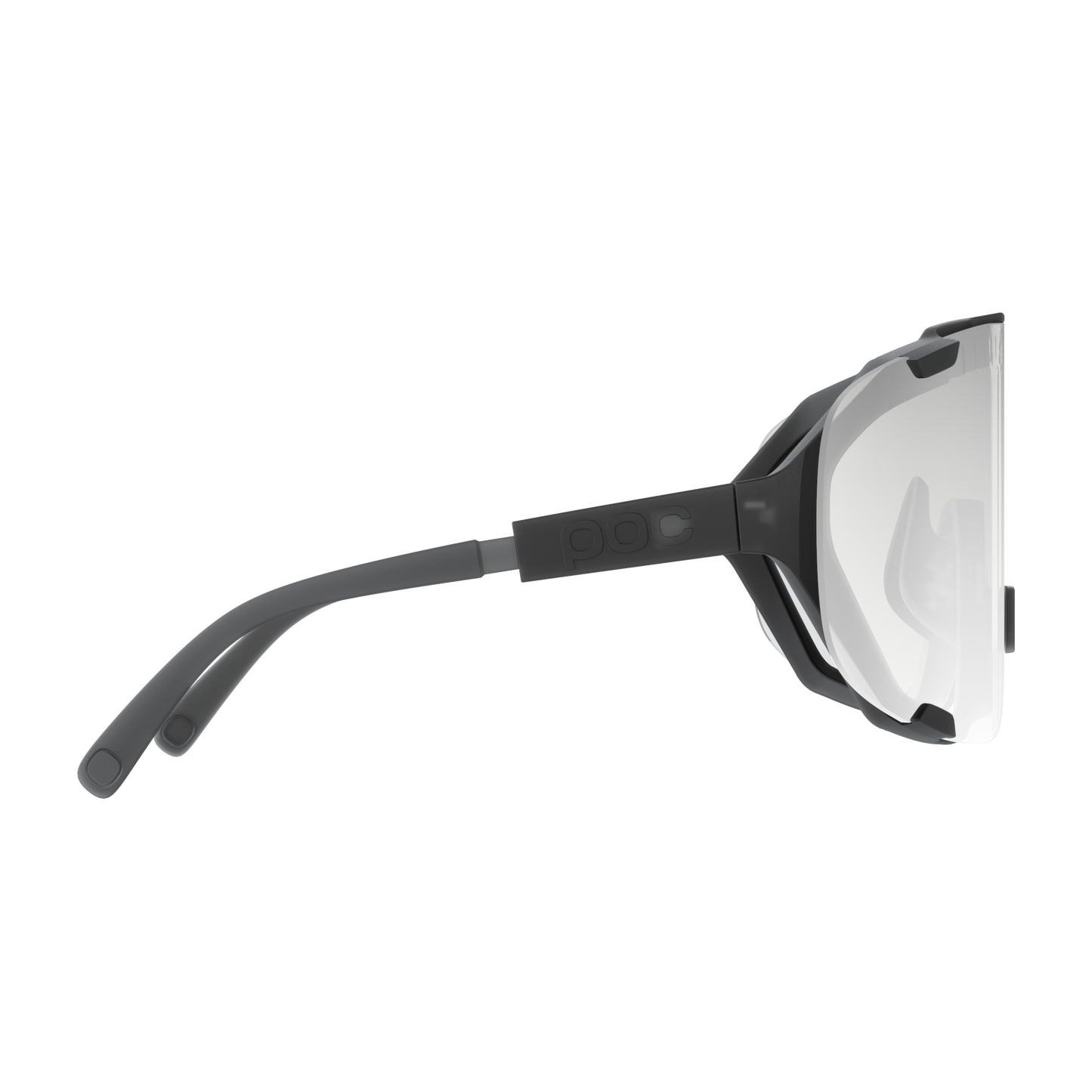 POC DEVOUR WF Photochromatische Brille Schwarz Transluzent/Clarity Photochromatisch/Austauschbar Grau