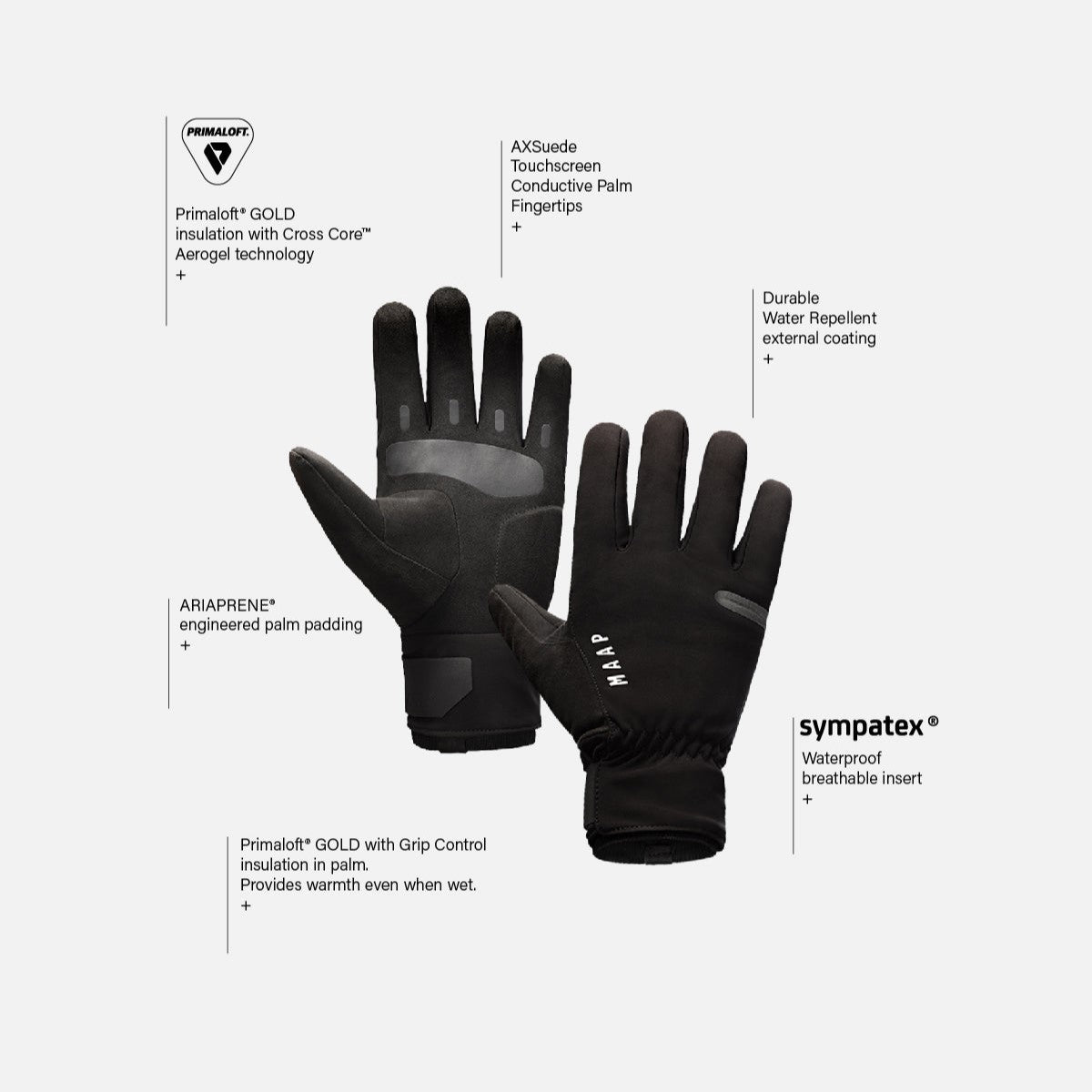 Handschuhe MAAP APEX DEEP WINTER Marine