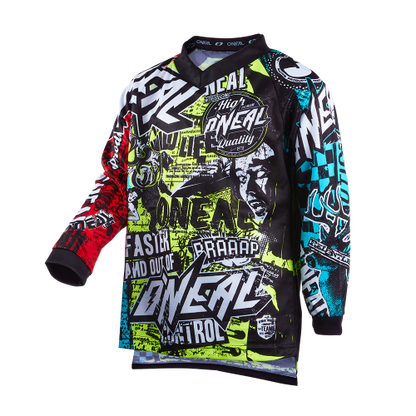 Trikot O'NEAL ELEMENT WILD Junior Langarm Multi