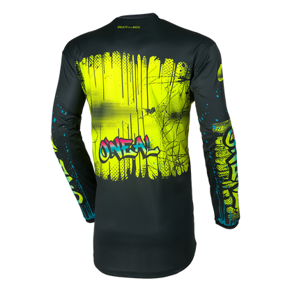 O'NEAL ELEMENT RANCID Junior Langarm-Trikot Schwarz/Gelb