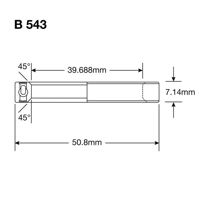 Lenkkopflager ENDURO BEARINGS B 543 2RS MAX - ABEC 3 MAX (Angular Contact) - 1 9/16'' x2'' x9/32''