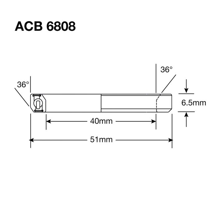Lenkkopflager ENDURO BEARINGS 6808 SS - 440c Stainless (Angular Contact) - 40x51x6,5 (36x36°) ACB