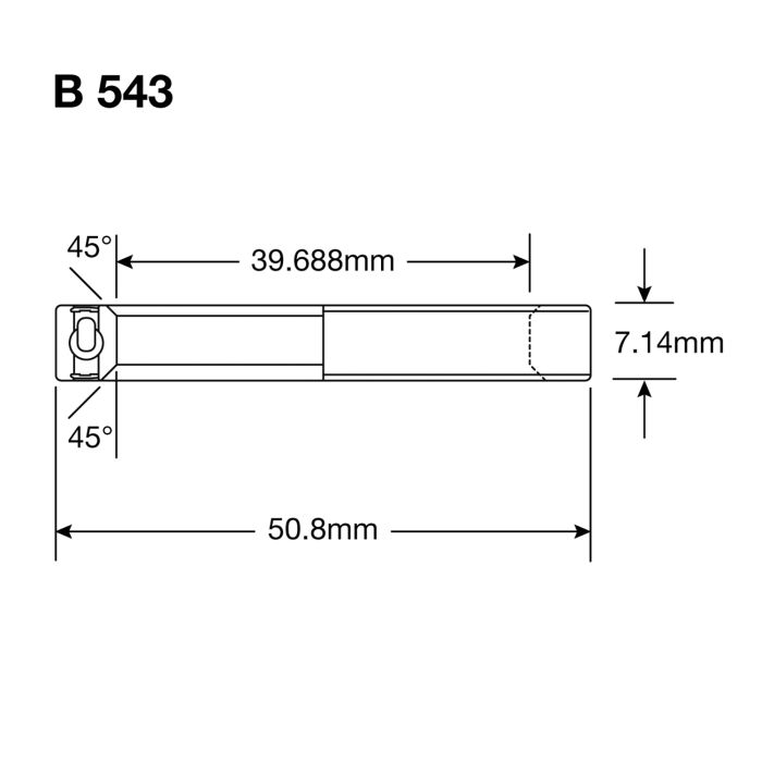 Lenkkopflager ENDURO BEARINGS B 543 LLB SS - 440c Stainless - 1 9/16'' x2''x9/32''