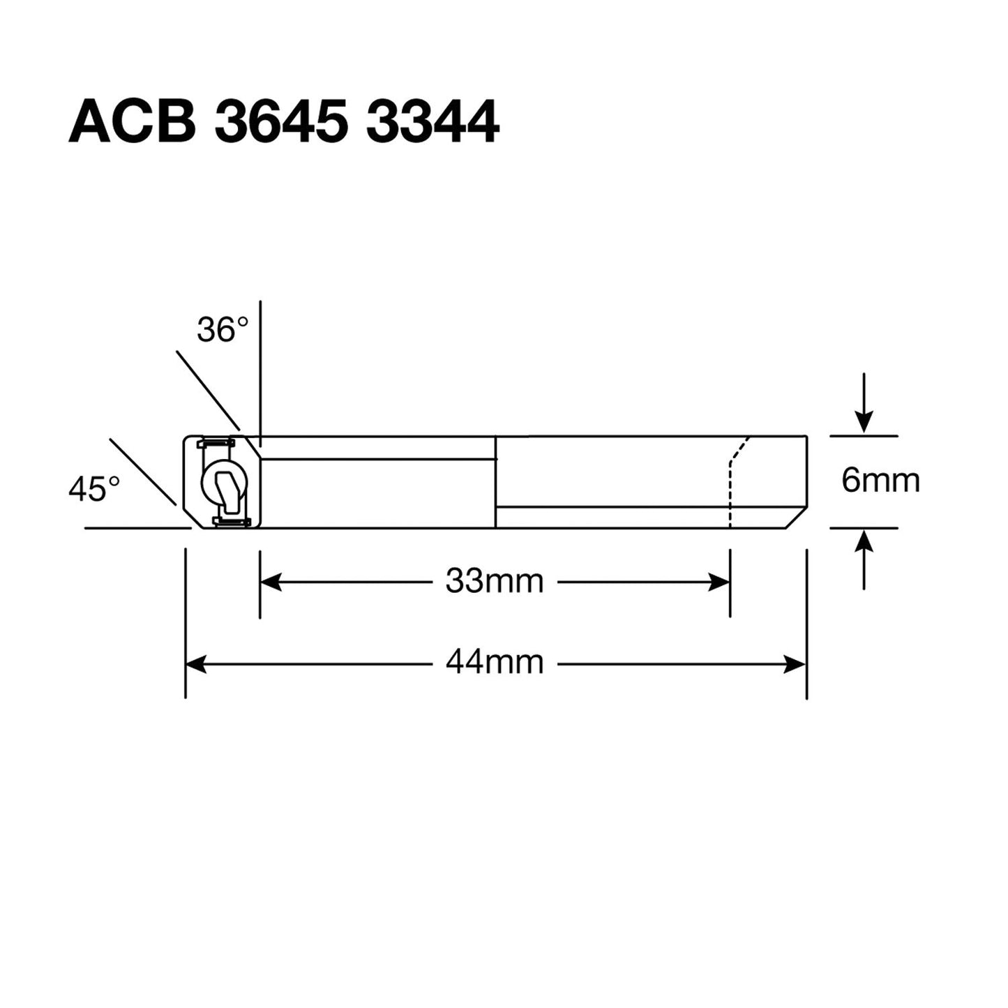 Lenkkopflager ENDURO BEARINGS 3344 SS - 440c Stainless - 33x44x6 (36x45°) ACB