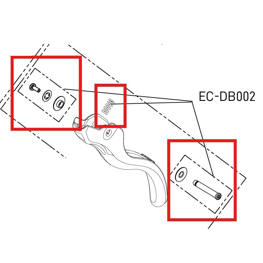 SCHRAUBENSATZ CAMPAGNOLO FÜR HYDRAULISCHEN BREMSHEBEL 12/13 GÄNGE
