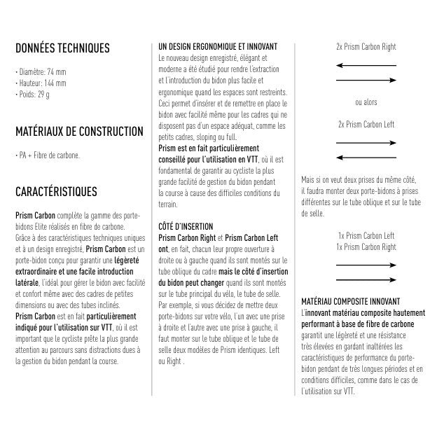 ELITE PRISM LINKS Trinkflaschenhalter Carbon Matt/Schwarz