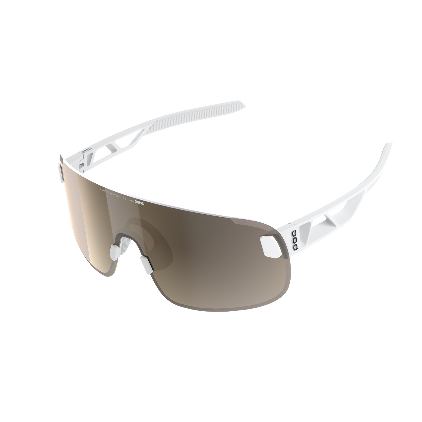 rennrad brille poc POC ELICIT Brille Weiß Clarity Trail Partly Sunny Silver Glas – Probikeshop
