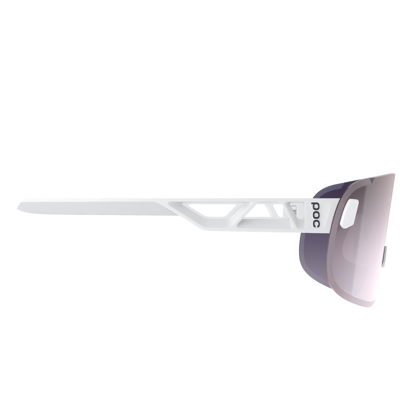 POC ELICIT + Brille Weiß/Clarity Road/Sunny Silver