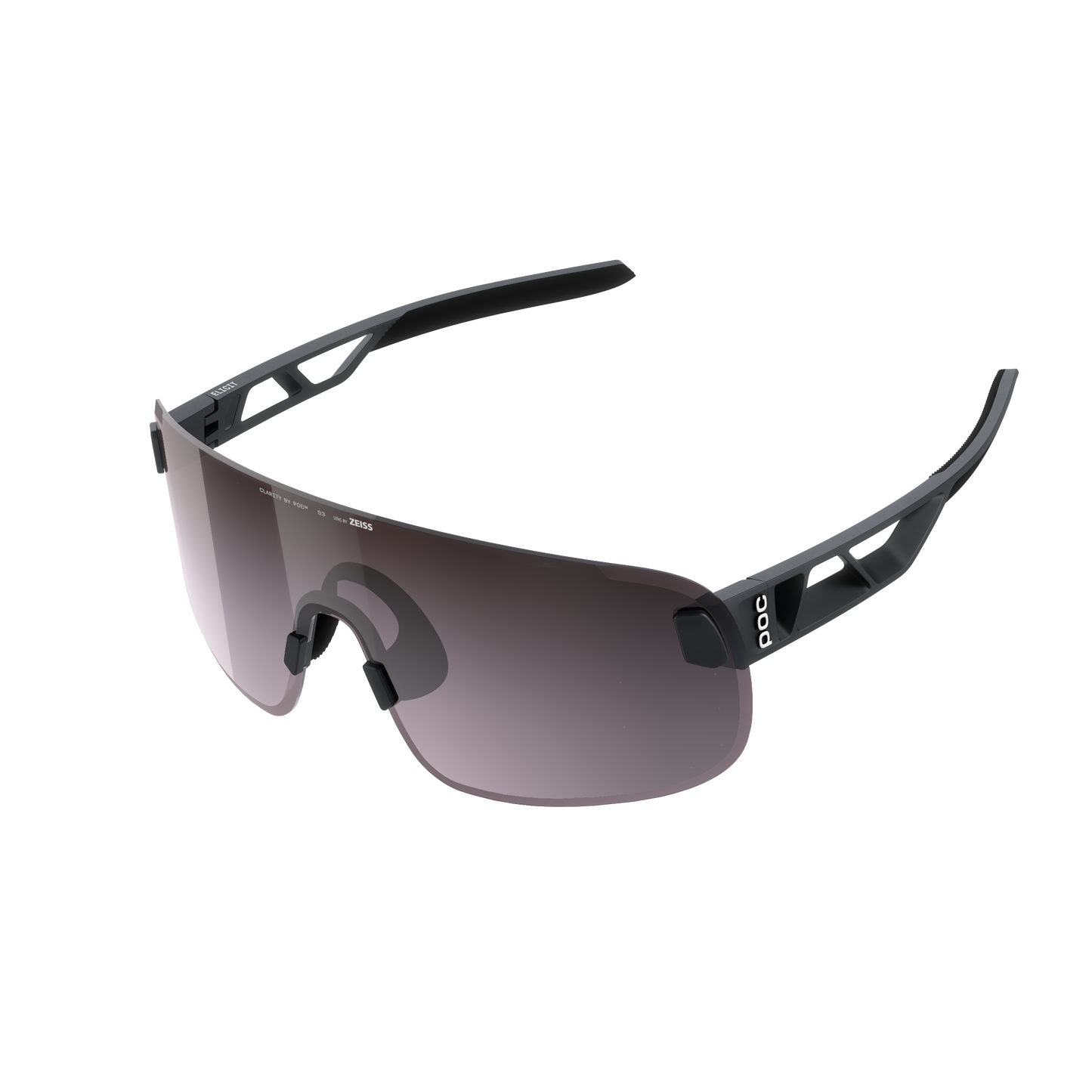 POC ELICIT + Brille Schwarz/Clarity Road/Sunny Silver