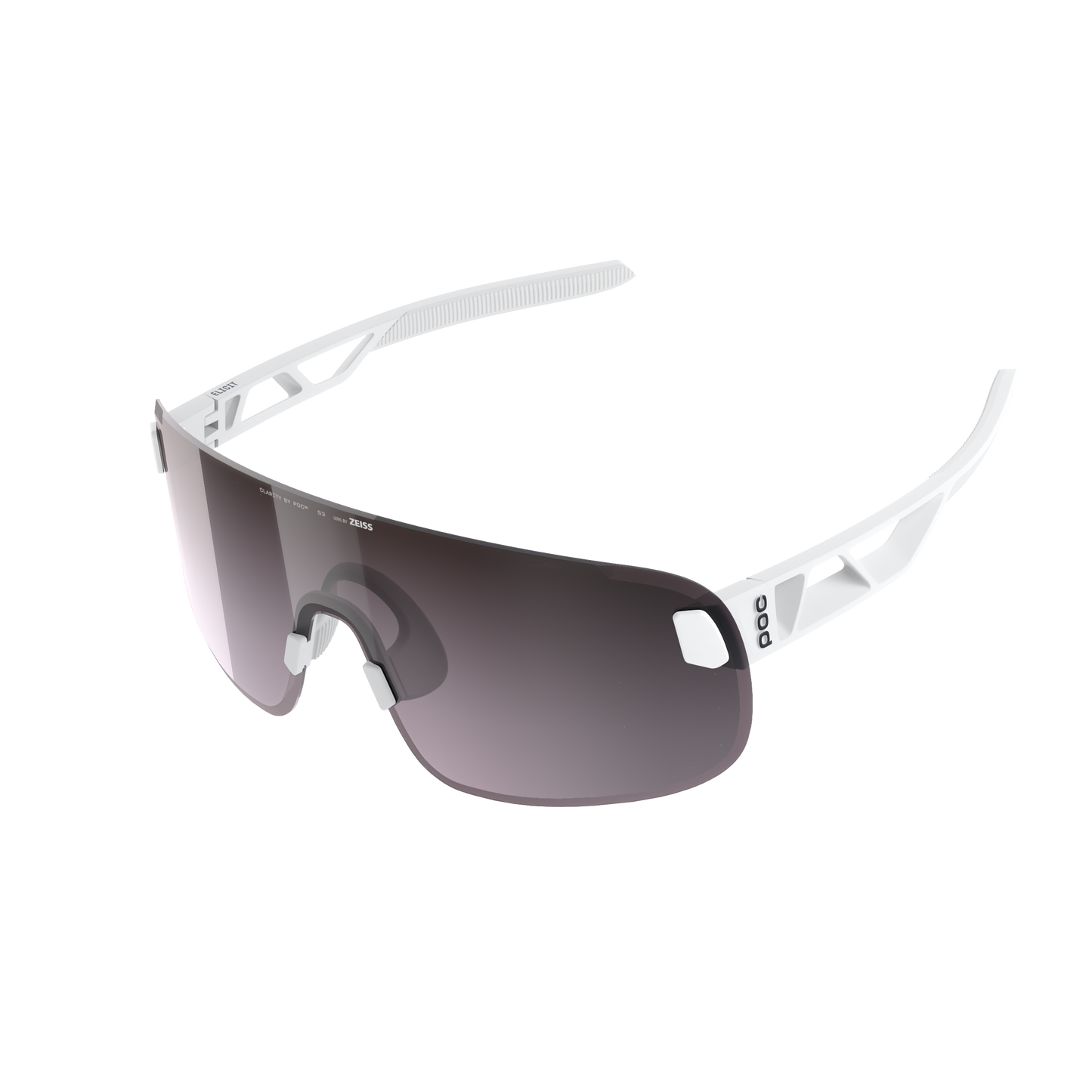 POC ELICIT + Brille Weiß/Clarity Road/Sunny Silver