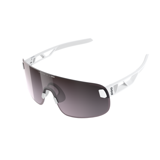 POC ELICIT + Brille Weiß/Clarity Road/Sunny Silver