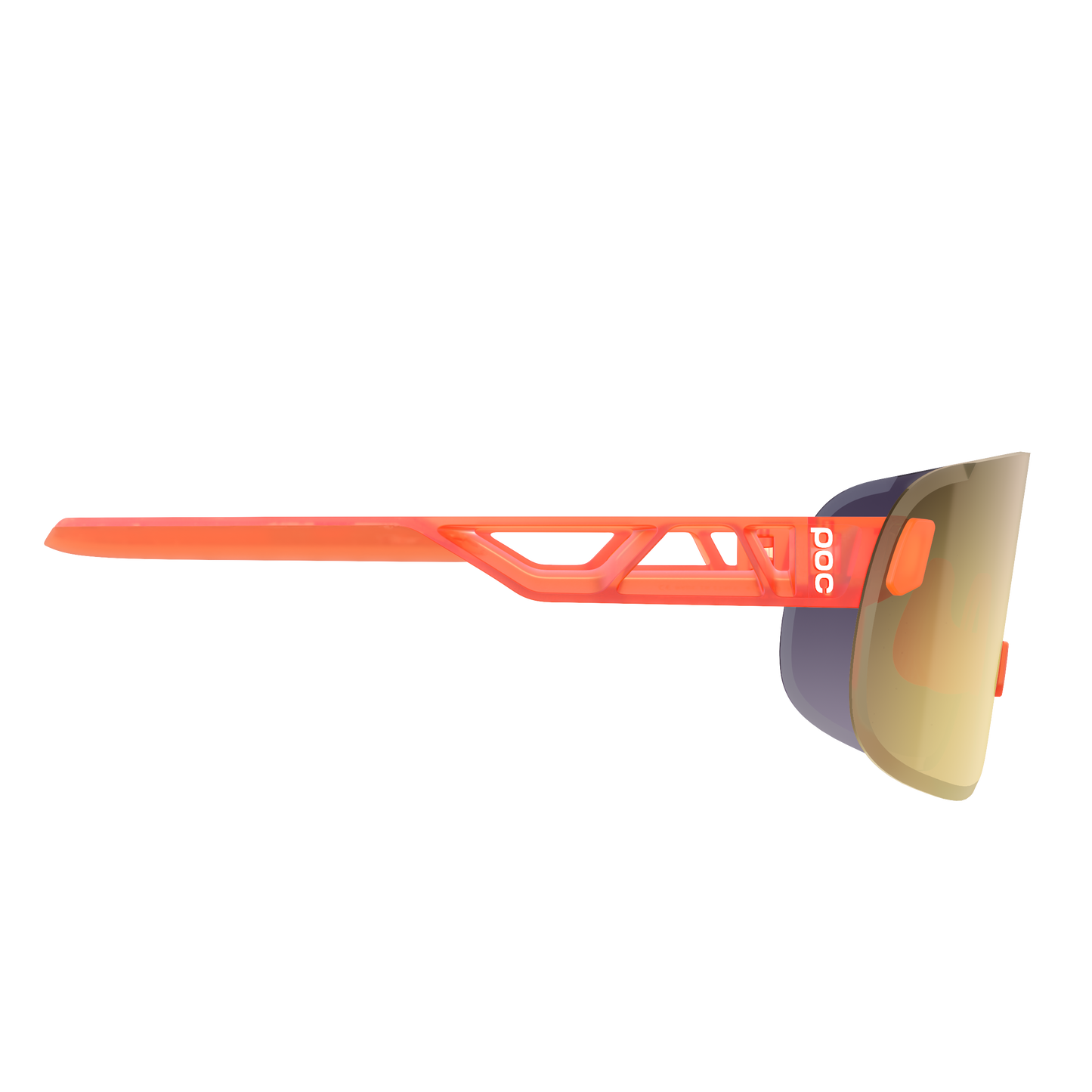 POC ELICIT Brille Fluo Orange Translucent/Clarity Road/Partly Sunny Gold