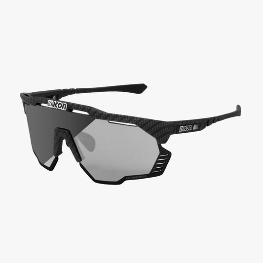 SCICON AEROSHADE KUNKEN Brille Schwarz Photocromic Silber