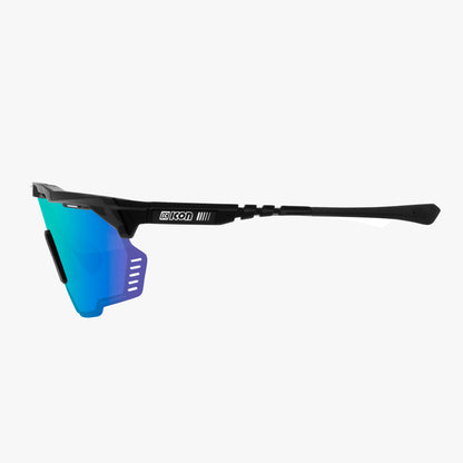 Brille SCICON AEROSHADE KUNKEN Schwarz Multimirror Blau