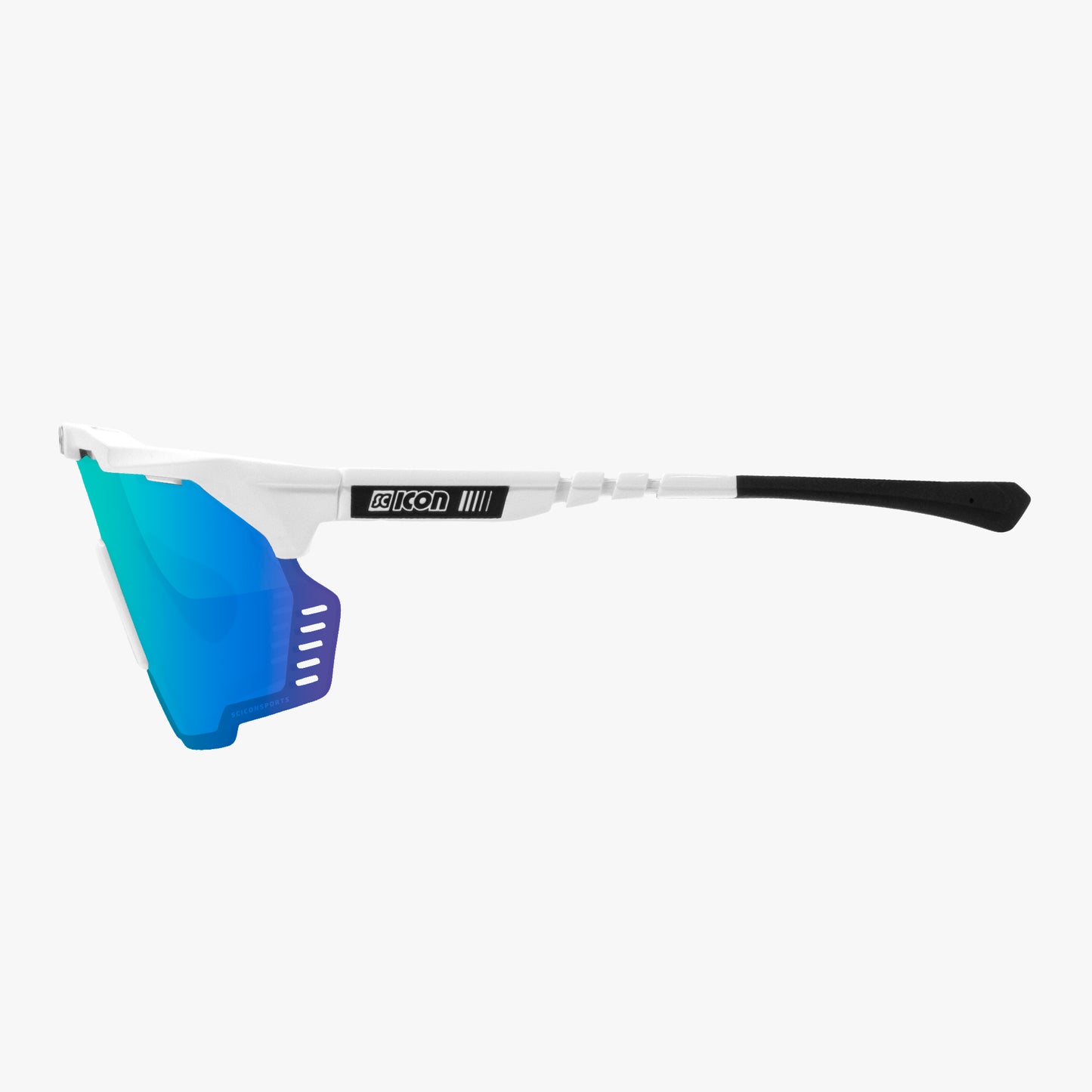 SCICON AEROSHADE KUNKEN Brille Weiß Multimirror Blau