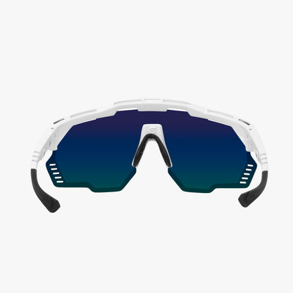 Brille SCICON AEROSHADE KUNKEN Weiß Multimirror Blau