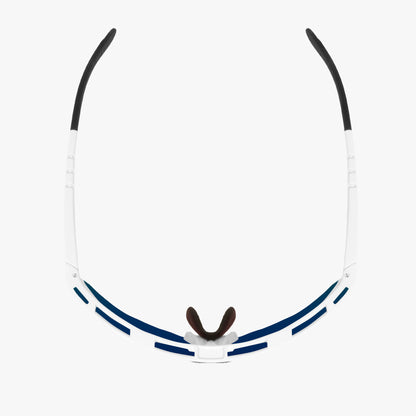Brille SCICON AEROSHADE KUNKEN Weiß Multimirror Blau