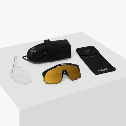 Brille SCICON AEROSHADE KUNKEN Weiß Multimirror Bronze