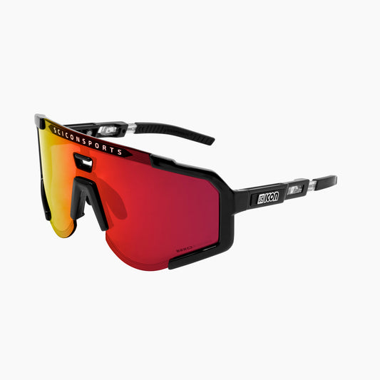 SCICON AEROSCOPE Brille Schwarz Multimirror Rot
