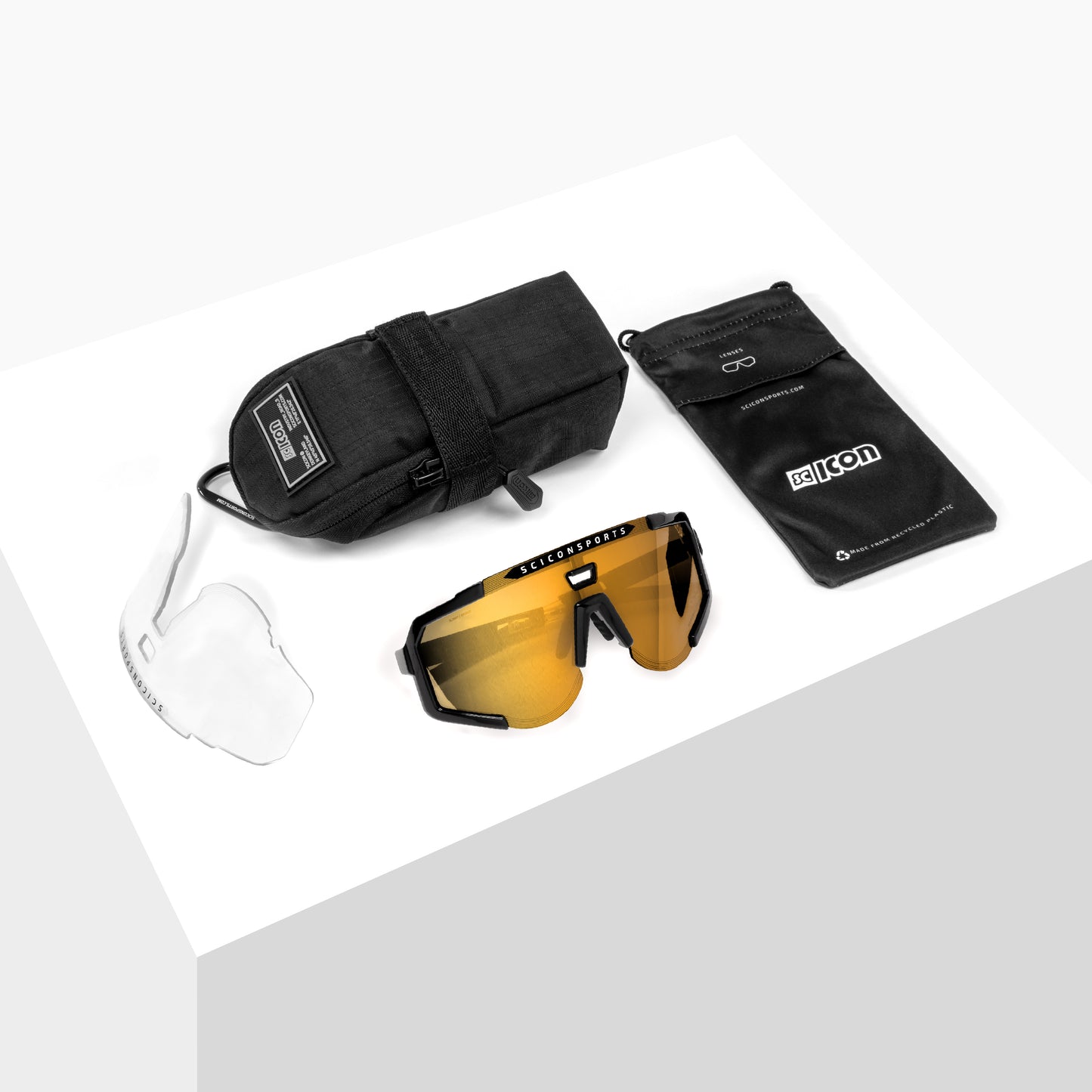 SCICON AEROSCOPE Brille Weiß Multimirror Bronze