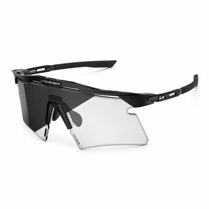 Brille SCICON AEROSHADE 2.0 TITANIUM Schwarz Matt Photochromes Glas Grau