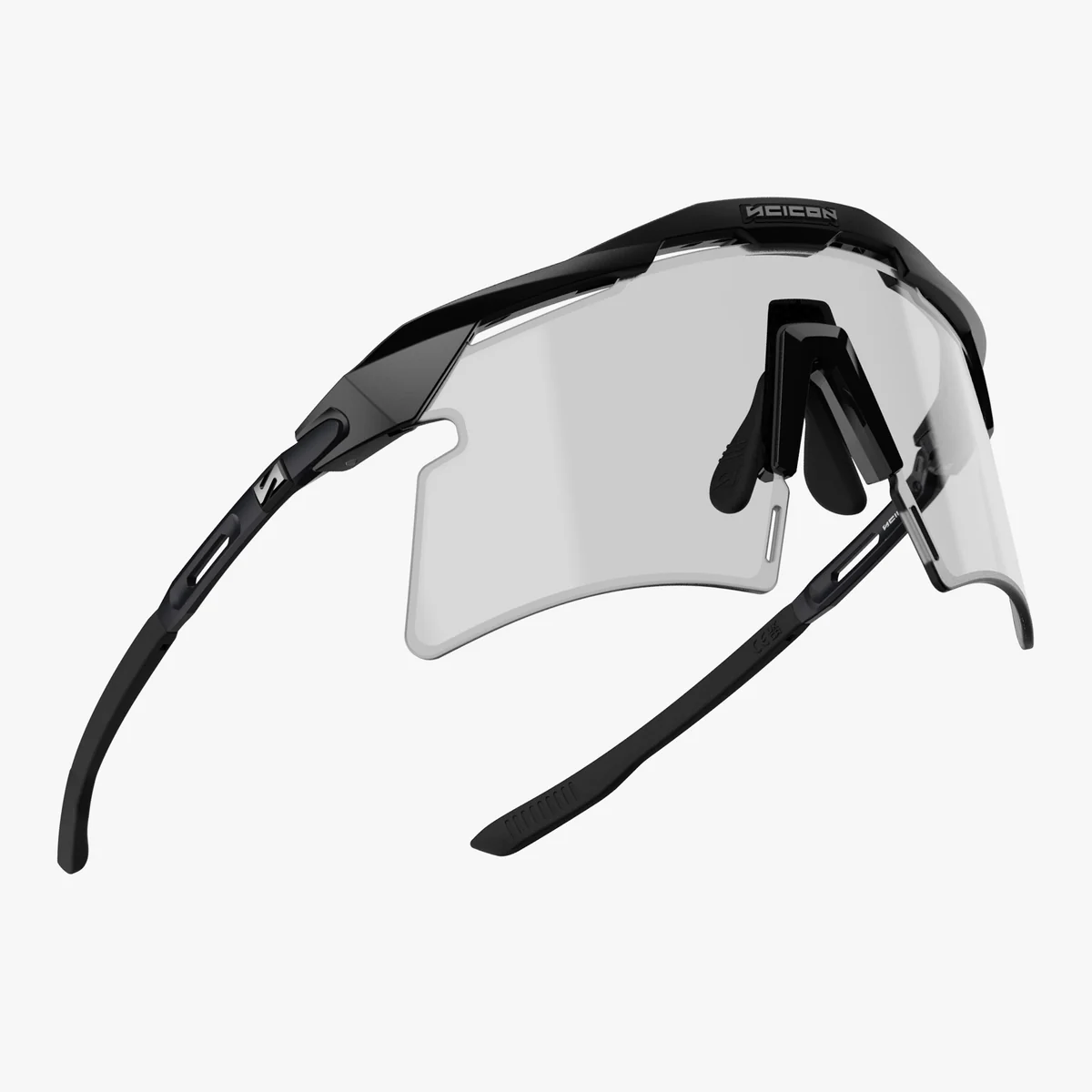 SCICON AEROSHADE 2.0 TITANIUM Brille Schwarz Matt Photochromatisches Glas Grey