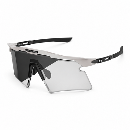 Brille SCICON AEROSHADE 2.0 TITANIUM Weiß Metall Photochromes Glas Grau
