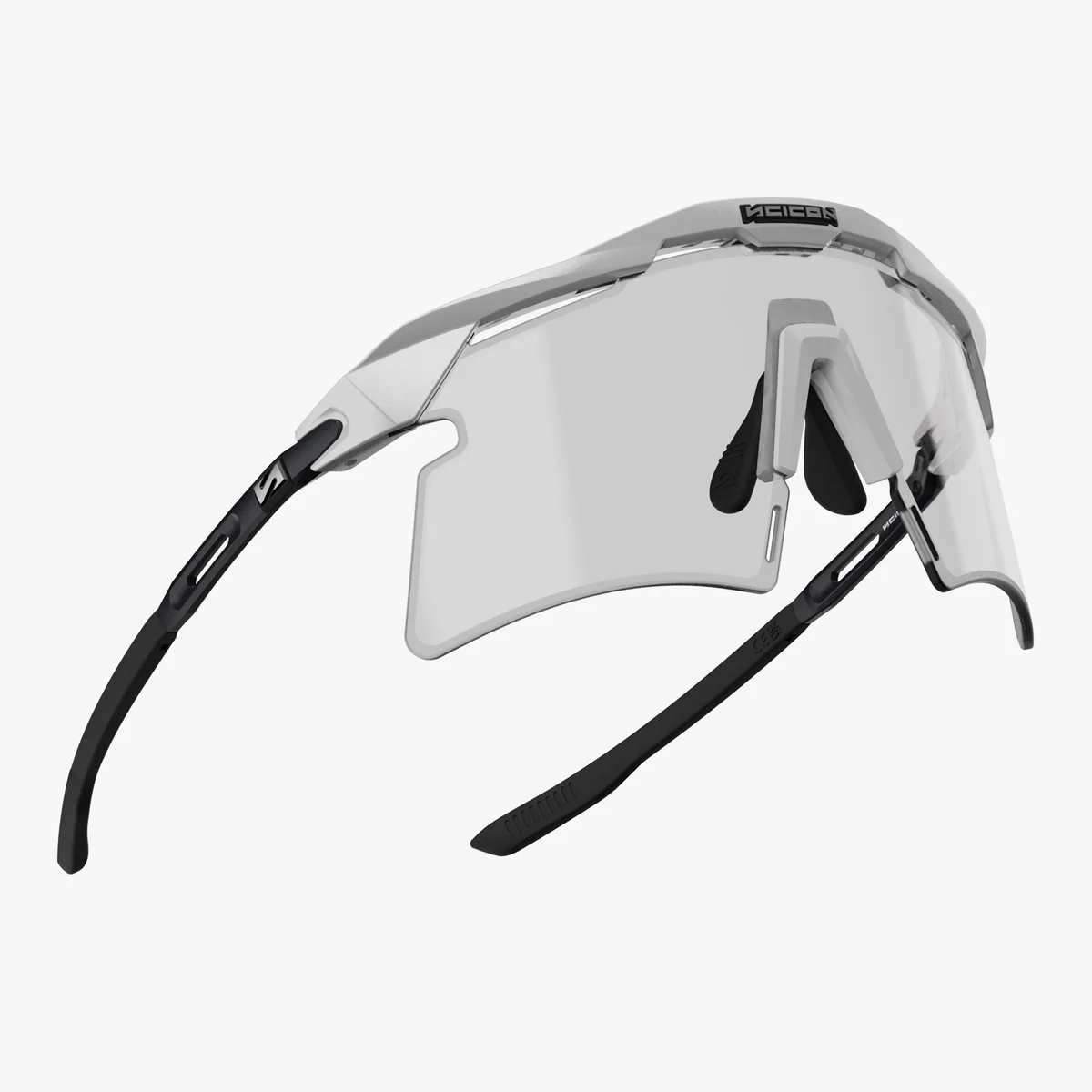 SCICON AEROSHADE 2.0 TITANIUM Brille Weiß Metal Photochromatische Gläser Grey