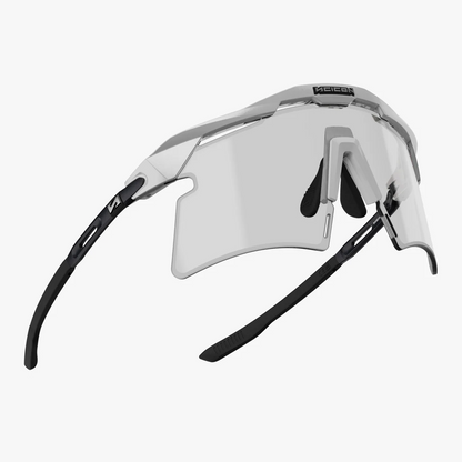 Brille SCICON AEROSHADE 2.0 TITANIUM Weiß Metall Photochromes Glas Grau