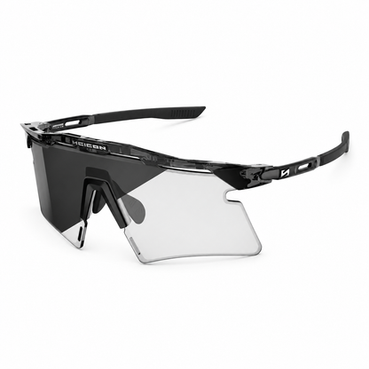 Brille SCICON AEROSHADE 2.0 TITANIUM Schwarz Crystal Gloss Photochrome Scheibe Grau