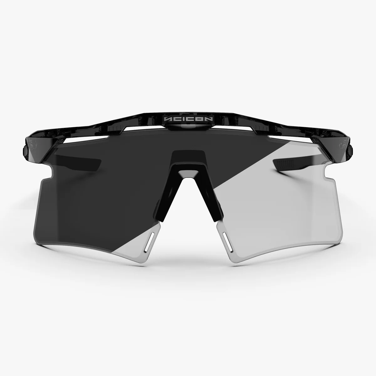 SCICON AEROSHADE 2.0 TITANIUM Brille Schwarz Crystal Gloss Photochromatisches Glas Grey