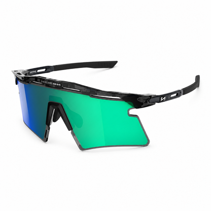 Brille SCICON AEROSHADE 2.0 TITANIUM Schwarz Crystal Gloss Glas Multimirror Blue Green + Pink