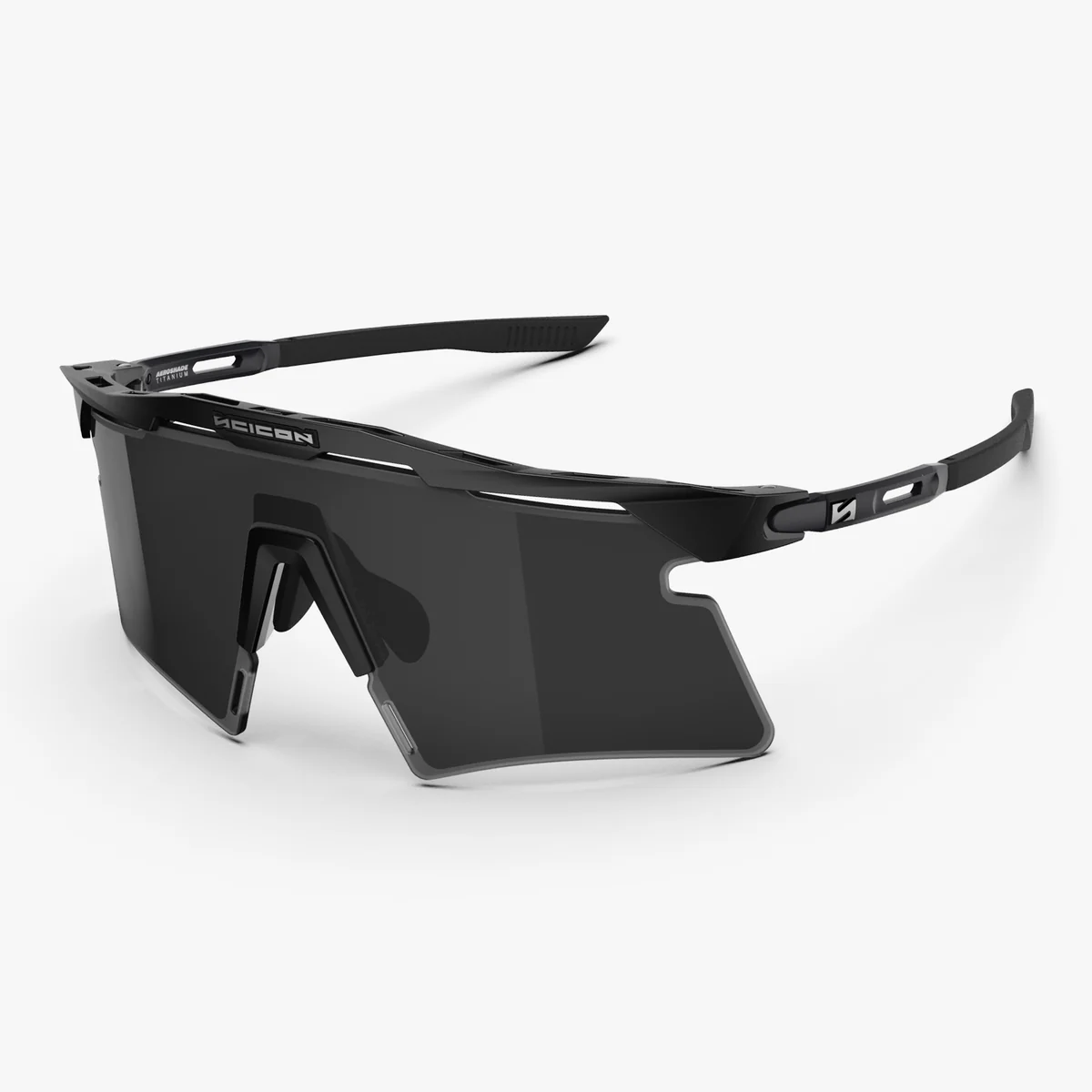 SCICON AEROSHADE 2.0 TITANIUM Brille Schwarz Matt Glas Smoke Black + Pink