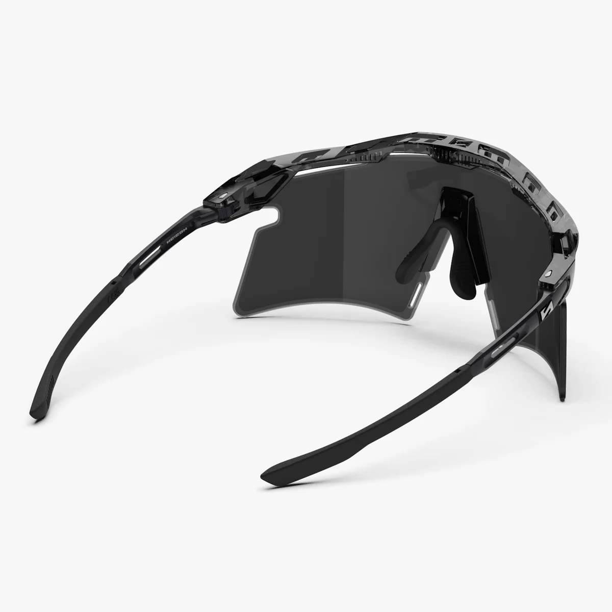 Brille SCICON AEROSHADE 2.0 TITANIUM Schwarz Crystal Gloss Glas Smoke Black + Pink