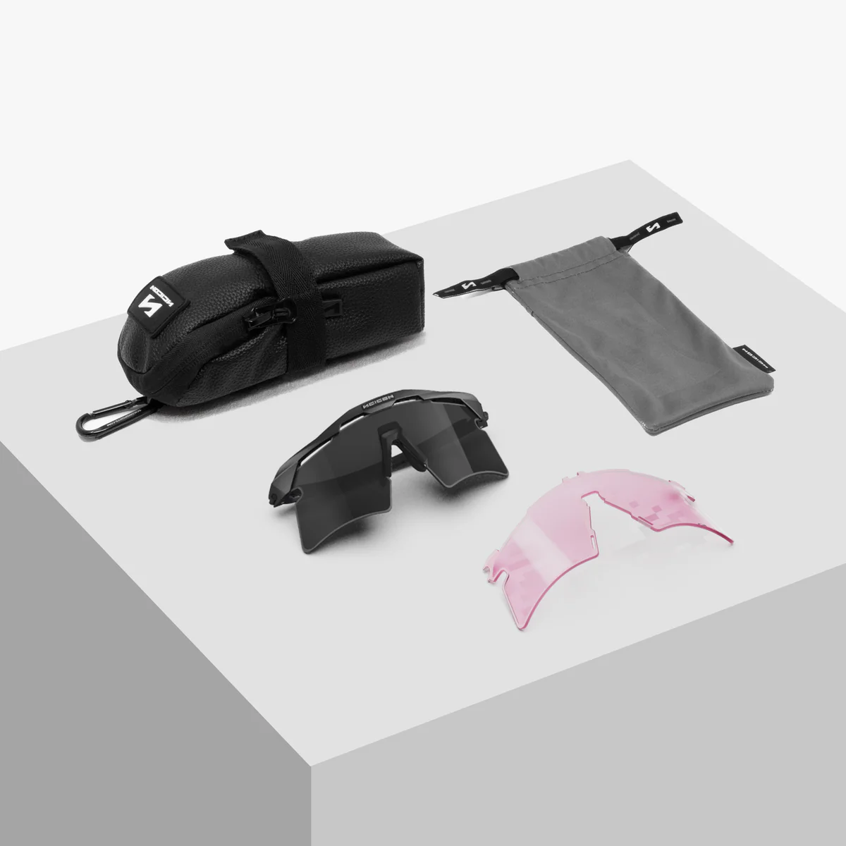 SCICON AEROSHADE 2.0 TITANIUM UAE EMIRATES Brille Gläser Smoke Black + Pink