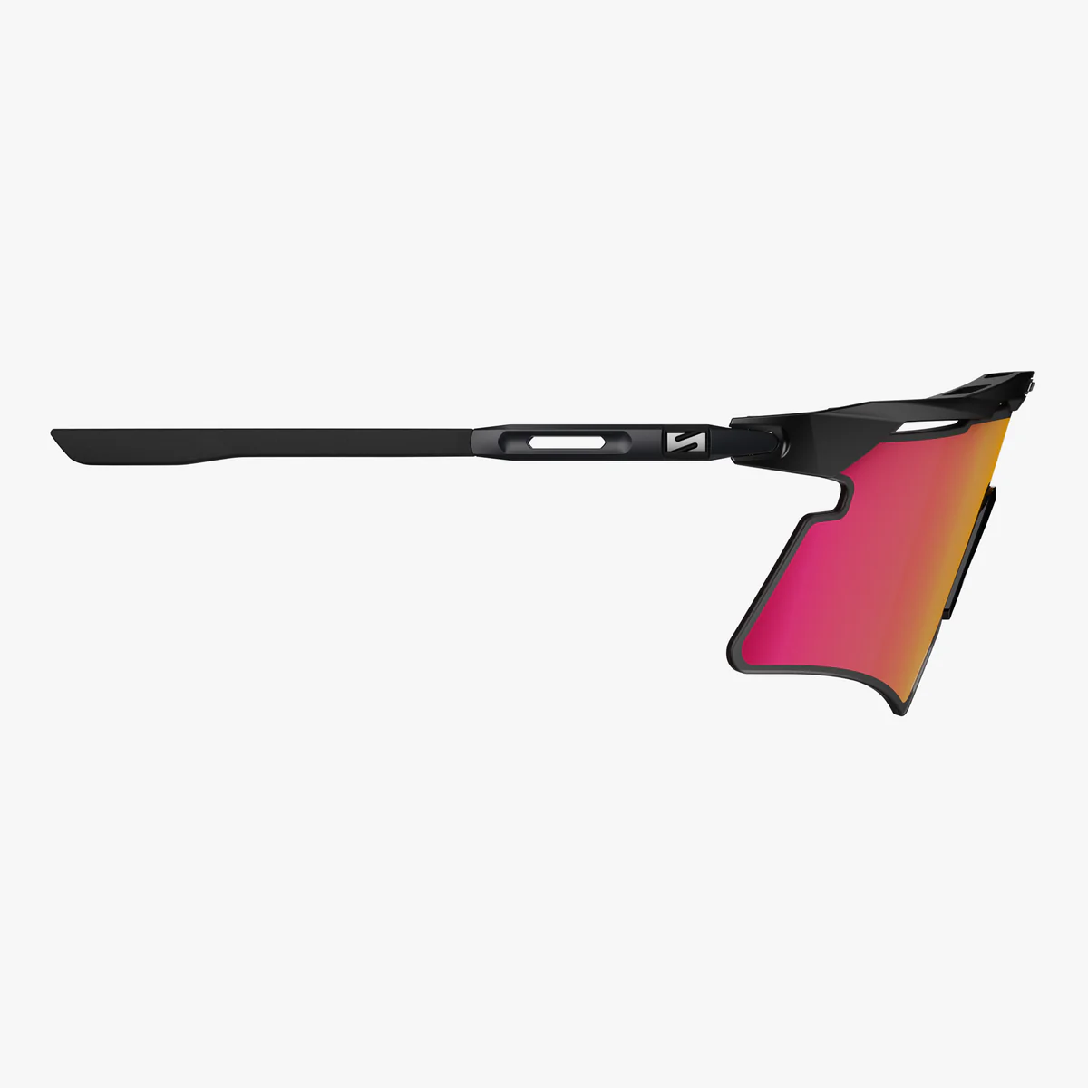 SCICON AEROSHADE 2.0 TITANIUM Brille Schwarz Matt Multimirror Glas Sunburts + Pink
