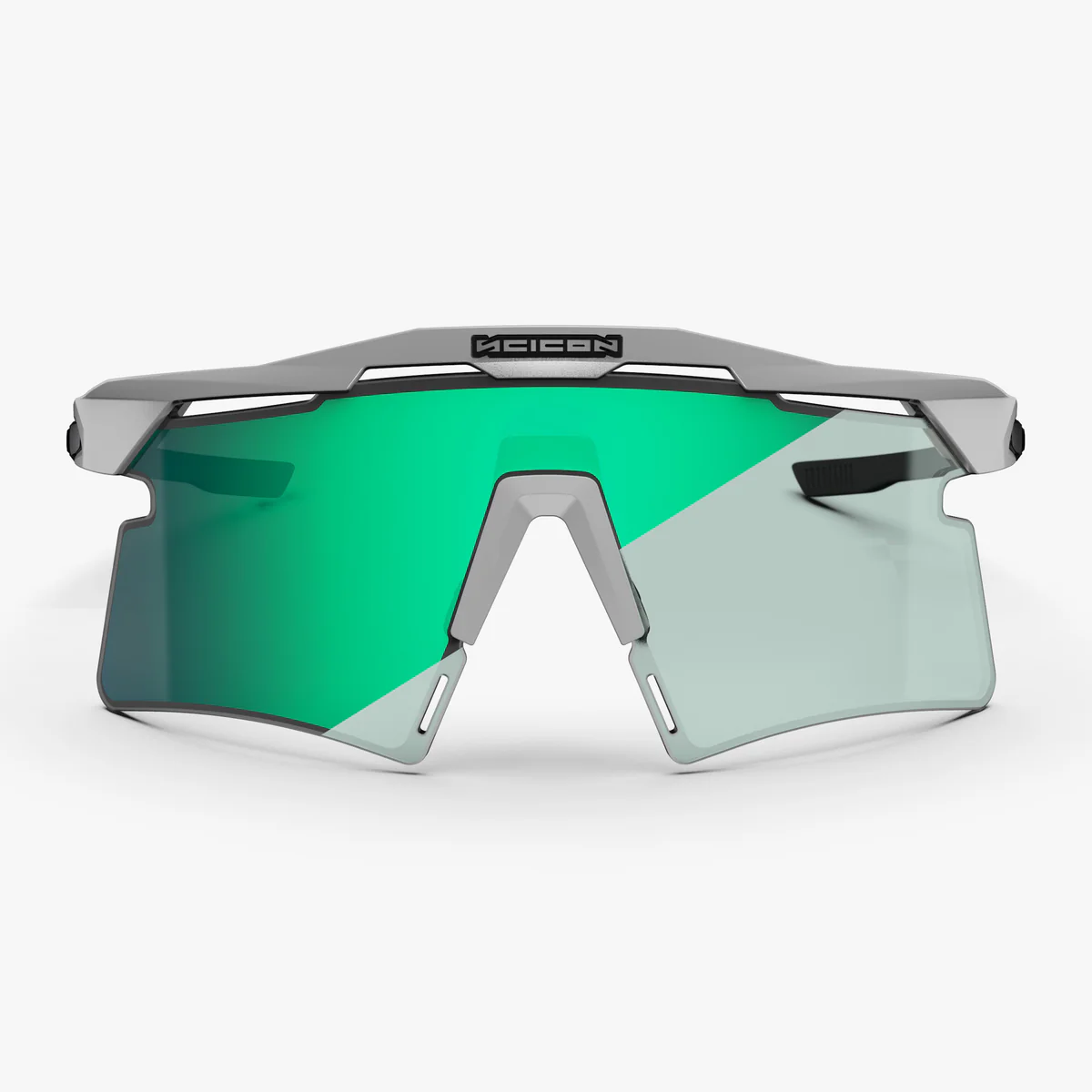 SCICON AEROSHADE 2.0 TITANIUM Brille Weiß Metal Photochromatische Gläser Blue Green