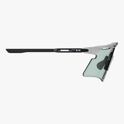 Brille SCICON AEROSHADE 2.0 TITANIUM Weiß Metall Glas Photochromisch Blau Grün