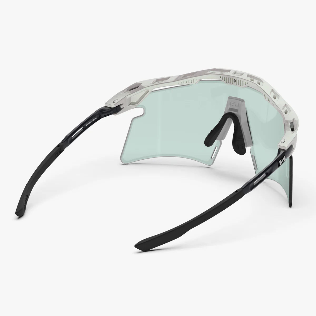 SCICON AEROSHADE 2.0 TITANIUM Brille Weiß Metal Photochromatische Gläser Blue Green