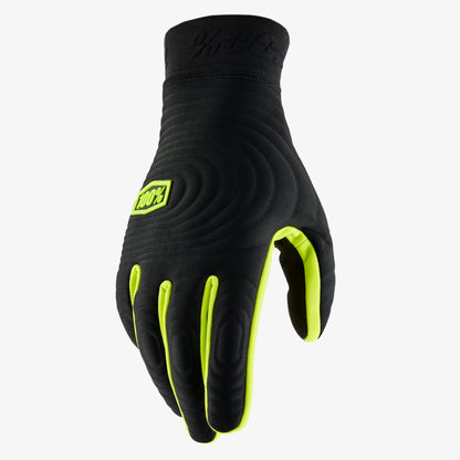 Handschuhe 100% BRISKER XTREME Schwarz/Gelb