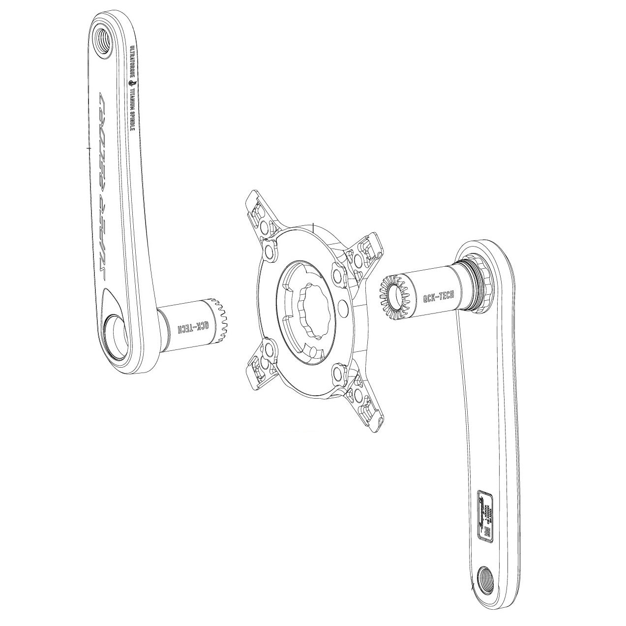 Kurbeln CAMPAGNOLO SUPER RECORD 13V PWM