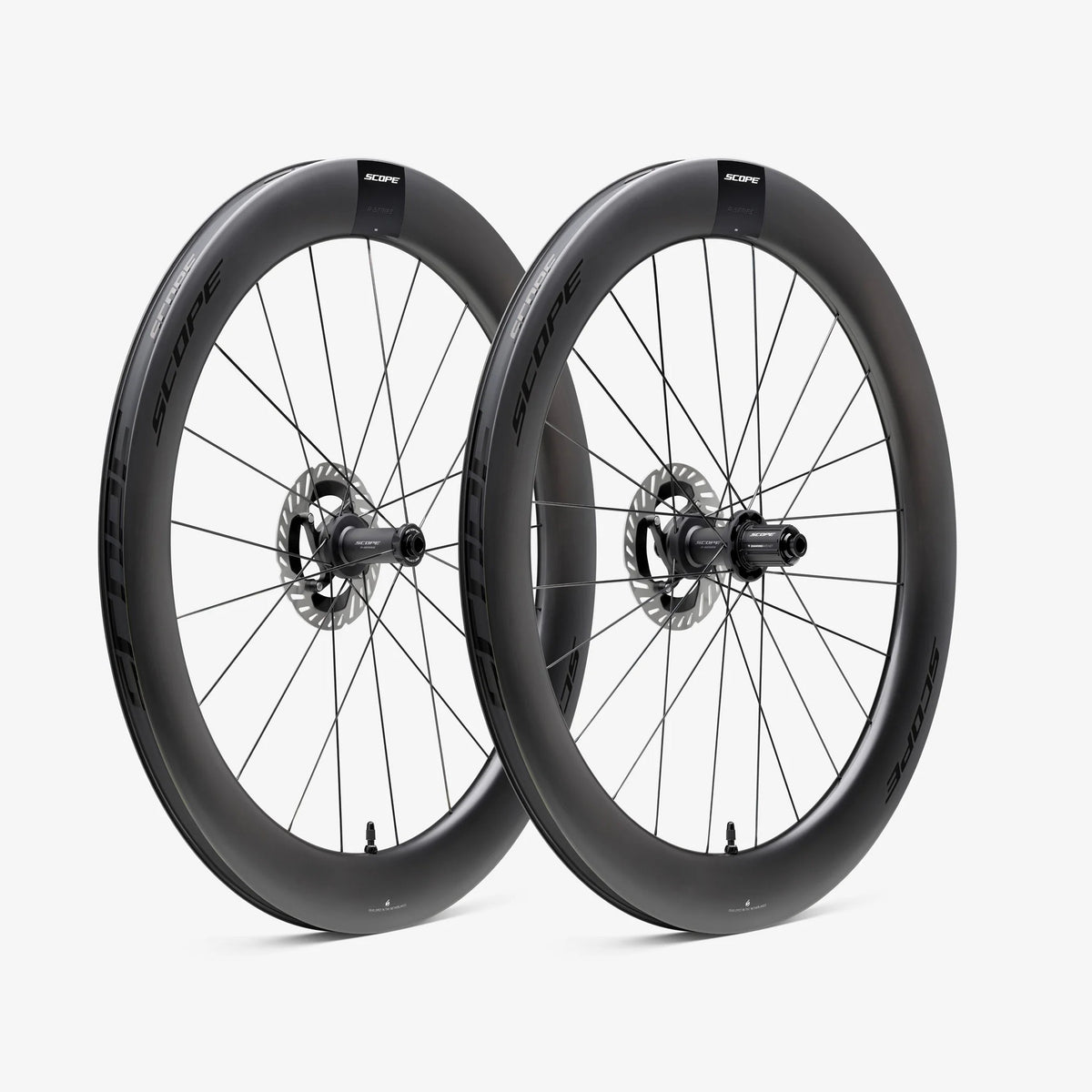 Paire de Roues SCOPE Race R6 Tubeless Ready (Centerlock) Noir
